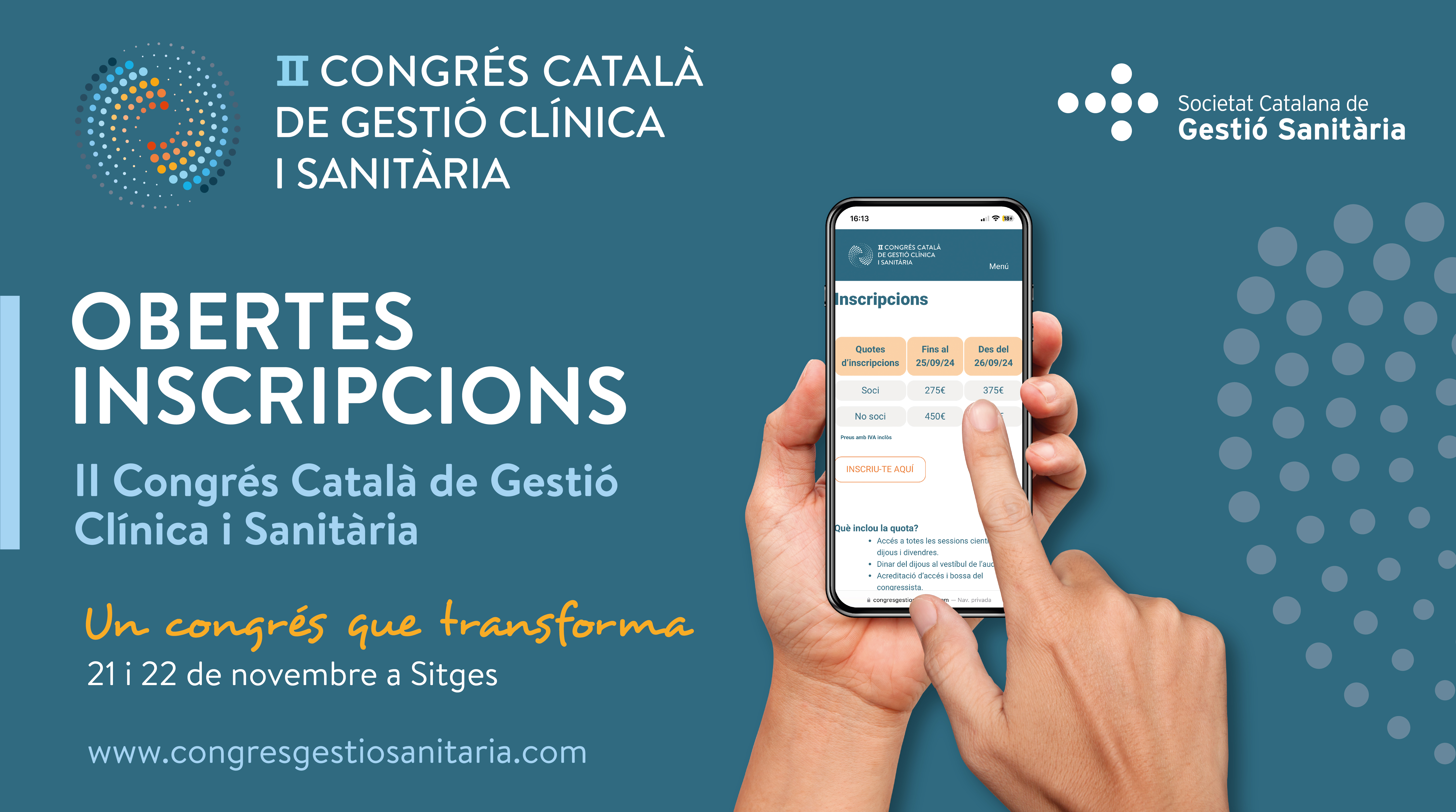 II Congrés Català de Gestió Clínica i Sanitària a Sitges