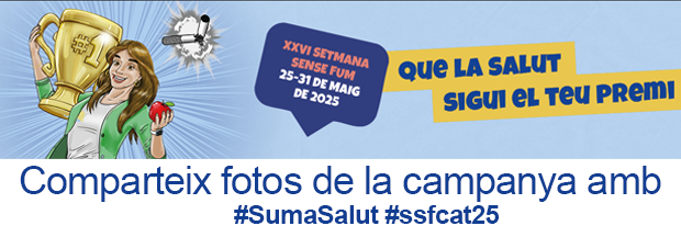 Del 25 al 31 de maig, suma’t a la Setmana Sense Fum 2025