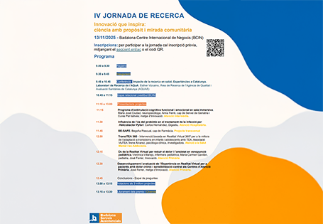 IV Jornada de Recerca de Badalona Serveis Assistencials (BSA) - 13 de novembre