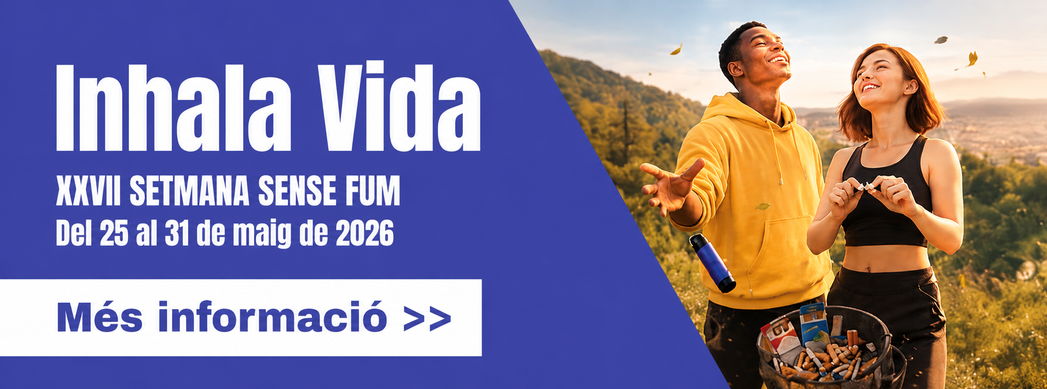 Aquest dilluns comença la XXVII Setmana Sense Fum: “Inhala vida”